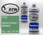 Preview: Ford, Alpine Green Metallic, SC / 42 / 6176: 400ml Sprühdose + 400ml Klarlack - Set, von ATW Autoteile West.